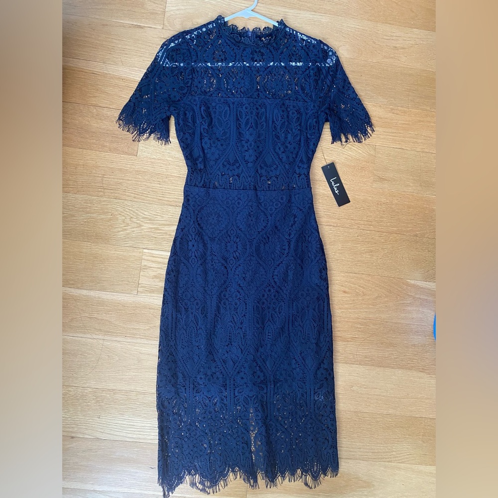 Lulu’s Navy Lace Dress